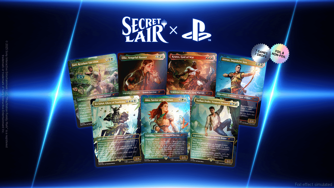 搶先深入探索《魔法風雲會》Secret Lair x PlayStation合作活動內容,將於今年 10 月推出
